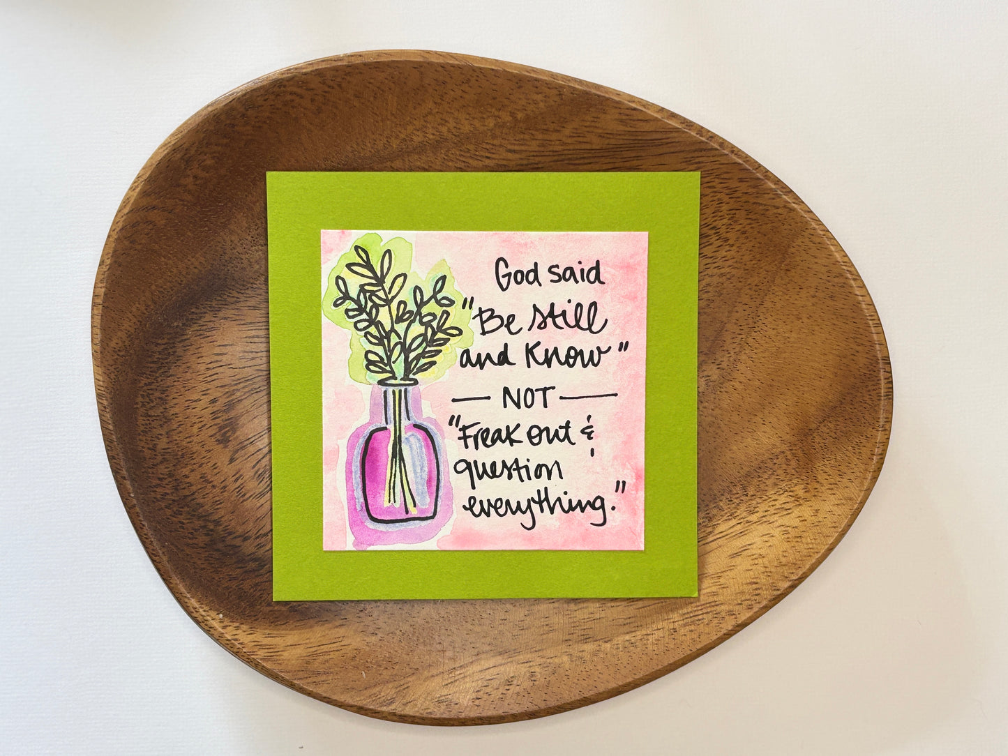Be Still and Know - Mini Painting