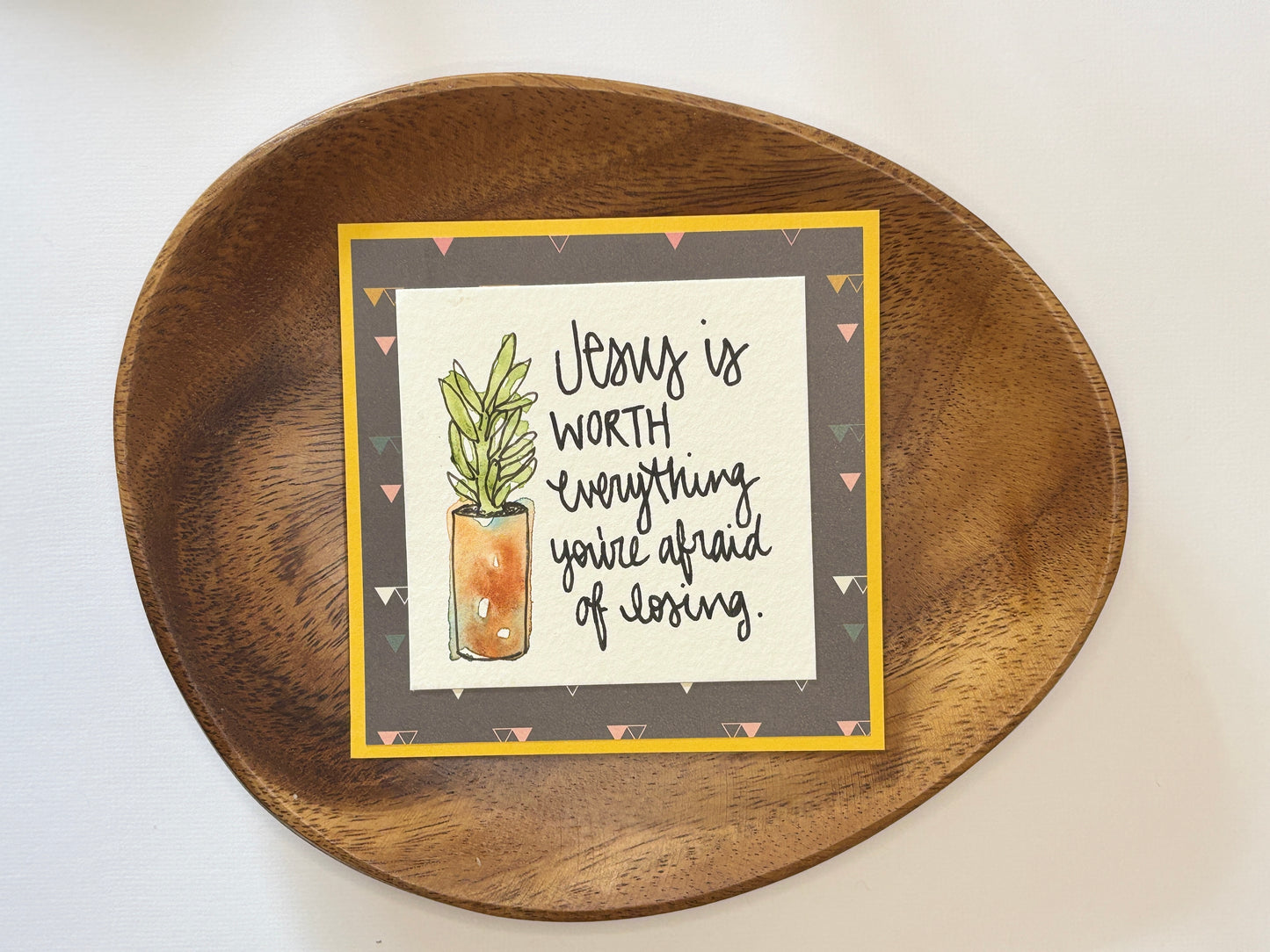 Jesus is Worth Everything - Mini Painting