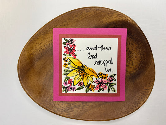 God Stepped In - Mini Painting