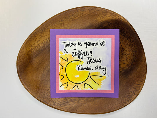 Coffee & Jesus - Mini Painting