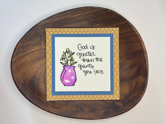 God is Greater - Mini Painting