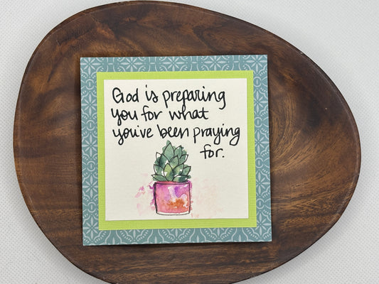 God is Preparing You - Mini Painting