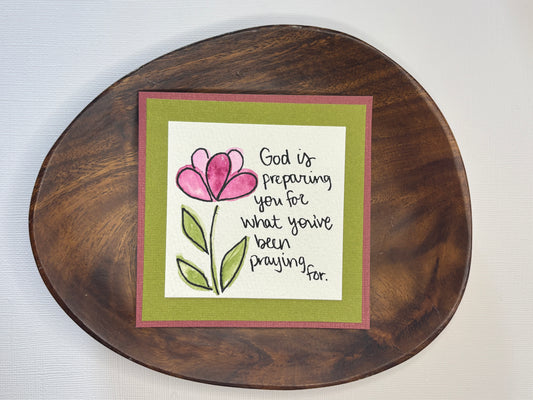 God is Preparing You - Mini Painting