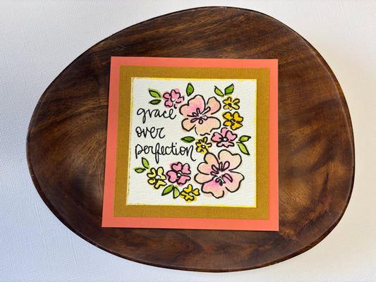 Grace Over Perfection - Mini Painting