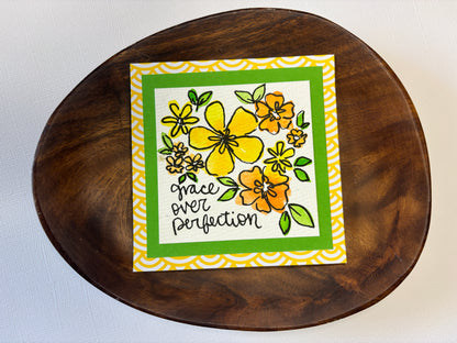 Grace Over Perfection - Mini Painting