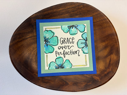 Grace Over Perfection - Mini Painting