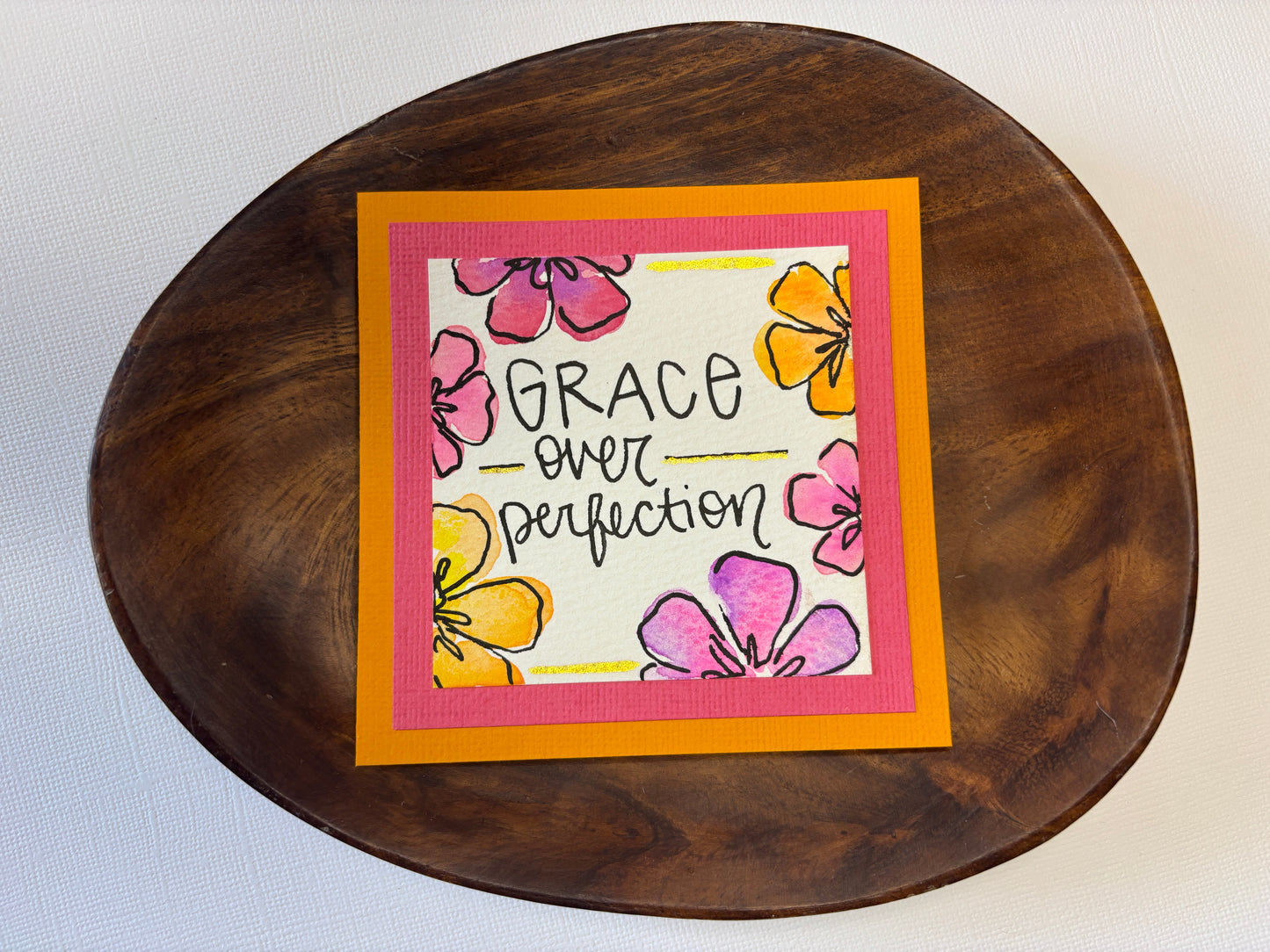 Grace Over Perfection - Mini Painting