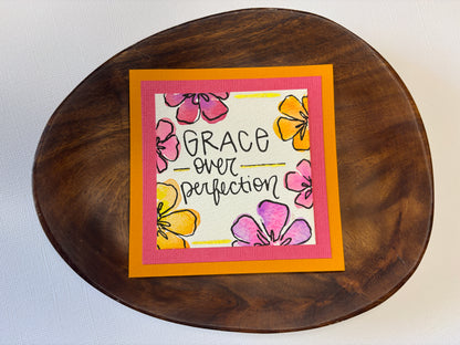 Grace Over Perfection - Mini Painting