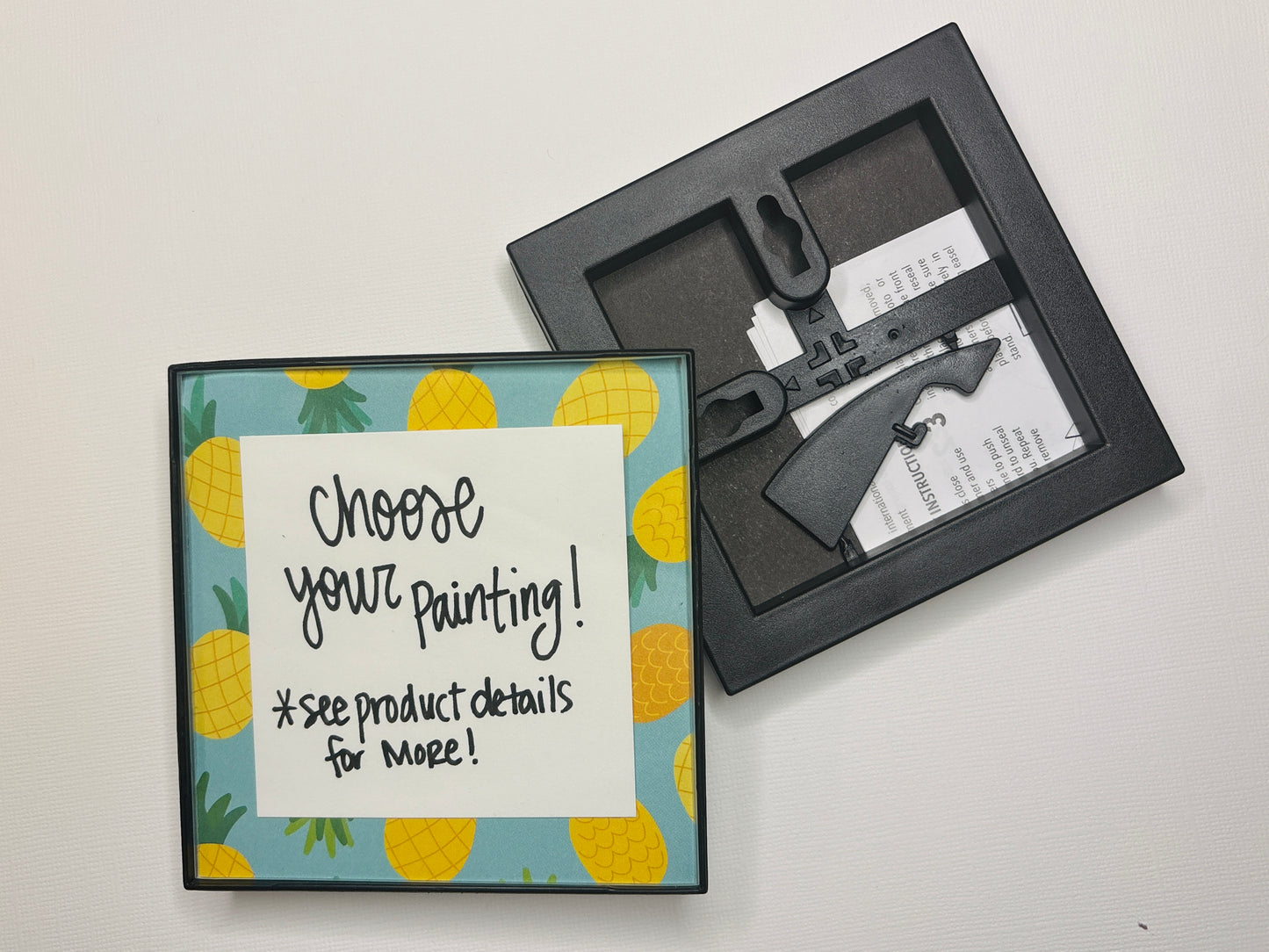 4"x4" Black Front Loading Frame
