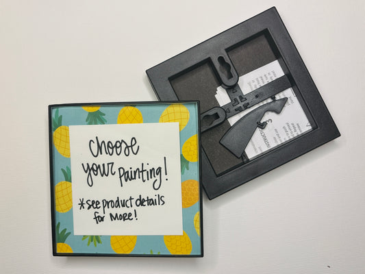 4"x4" Black Front Loading Frame