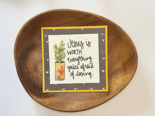 Jesus is Worth Everything - Mini Painting